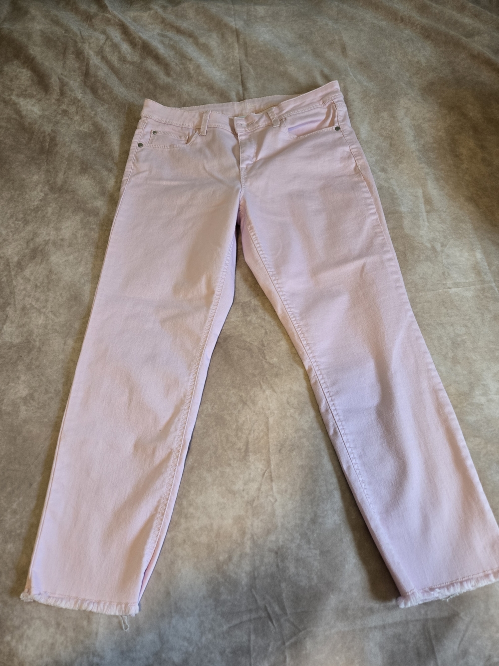 Time & Tru Womens Jeans Sz12 Pink Casual Comfort Stretch Mid Rise Skinny